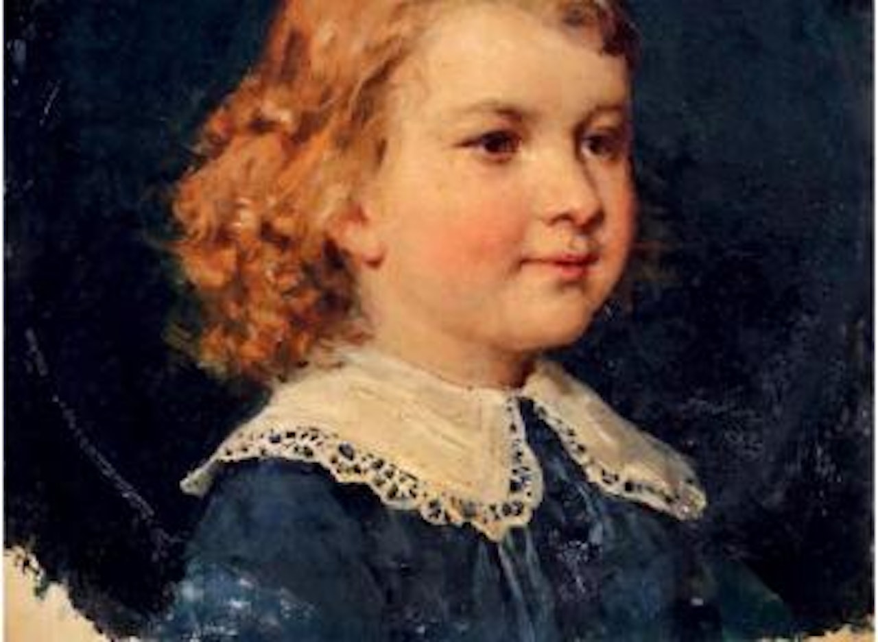 Portrait de Louis Étienne Éthis de Corny à l'âge de 4 ans ,
1882 by Albert Anker
