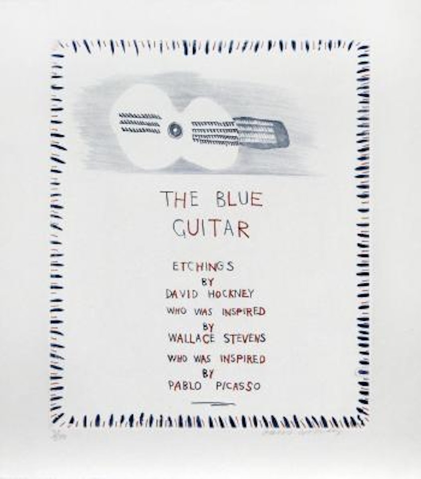 Untitledfrom 'The Blue Guitar' ,
1976
-
1977 by David Hockney