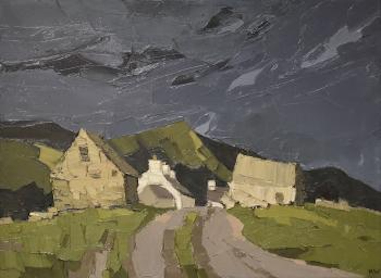 Track to a farmstead , by Kyffin Williams