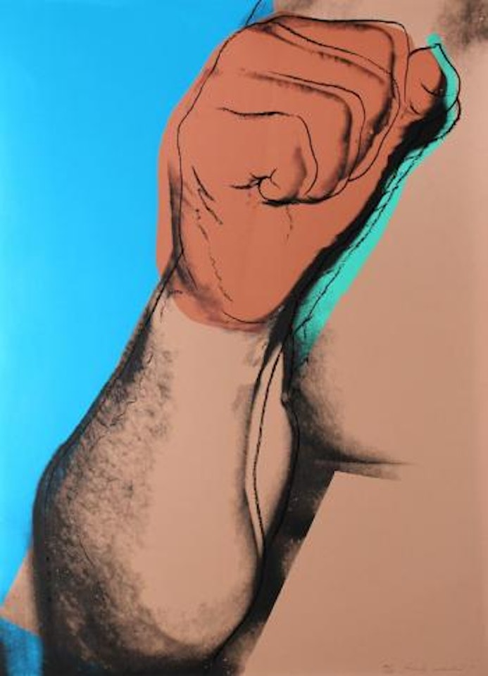 Ali fist ,
1978 by Andy Warhol