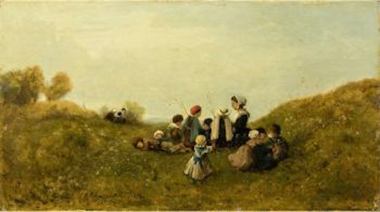 Pique nique d’enfants ,
1858 by Henri Harpignies