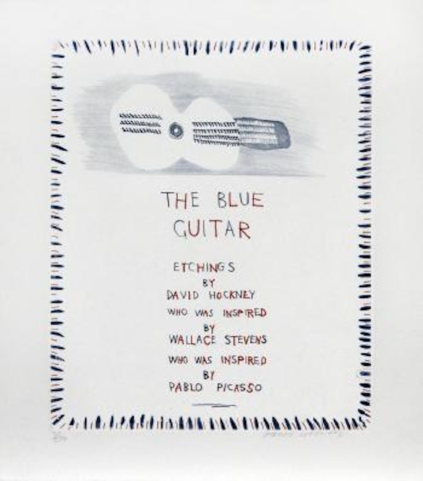 Untitled, from The Blue Guitar ,
1976
-
1977 by David Hockney