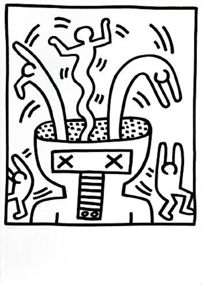 Untitled (from Lucio Amelio Gallery Catalogue) ,
1983 by Keith Haring