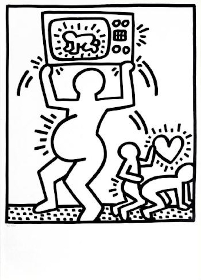 Untitled (from Lucio Amelio Gallery Catalogue) ,
1983 by Keith Haring