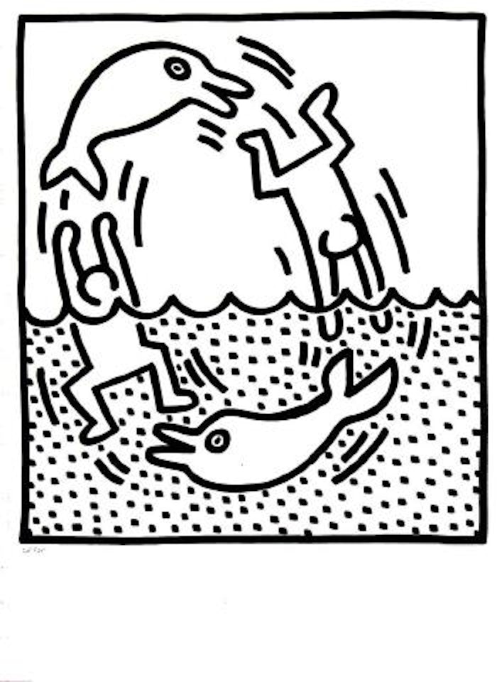 Untitled (from Lucio Amelio Gallery Catalogue) ,
1983 by Keith Haring