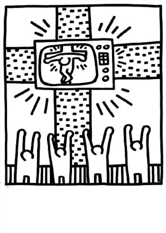 Untitled (from Lucio Amelio Gallery Catalogue) ,
1983 by Keith Haring