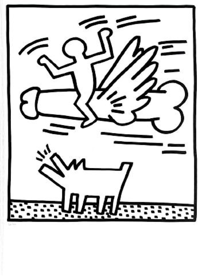 Untitled (from Lucio Amelio Gallery Catalogue) ,
1983 by Keith Haring