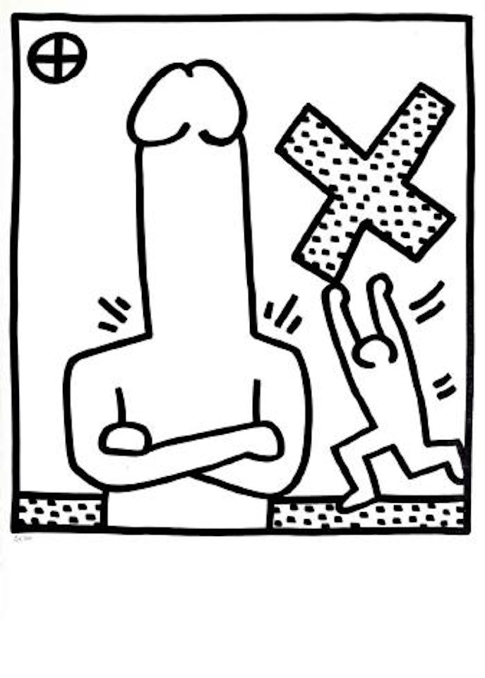 Untitled (from Lucio Amelio Gallery Catalogue) ,
1983 by Keith Haring