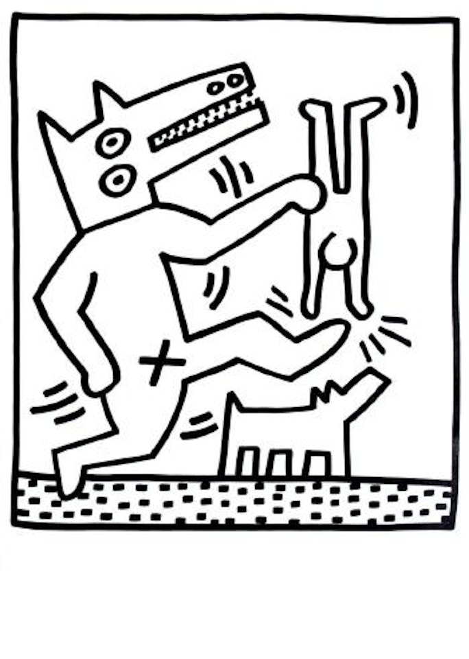 Untitled (from Lucio Amelio Gallery Catalogue) ,
1983 by Keith Haring