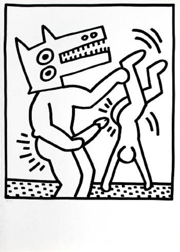 Untitled (from Lucio Amelio Gallery Catalogue) ,
1983 by Keith Haring