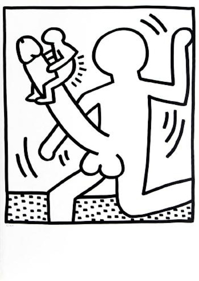 Untitled (from Lucio Amelio Gallery Catalogue) ,
1983 by Keith Haring