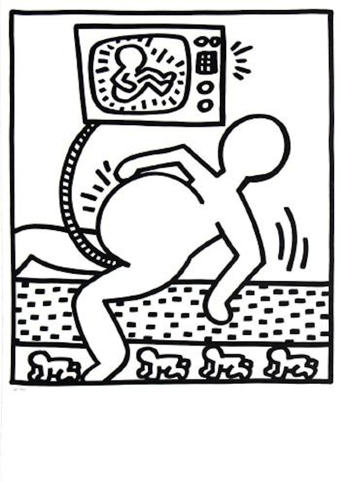 Untitled (from Lucio Amelio Gallery Catalogue) ,
1983 by Keith Haring