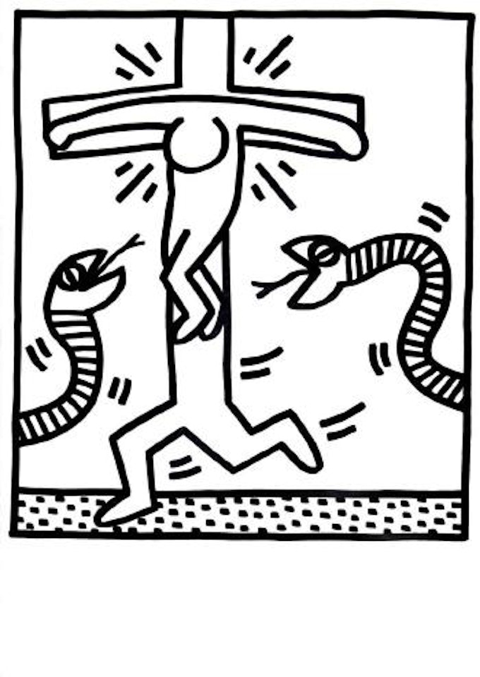 Untitled (from Lucio Amelio Gallery Catalogue) ,
1983 by Keith Haring
