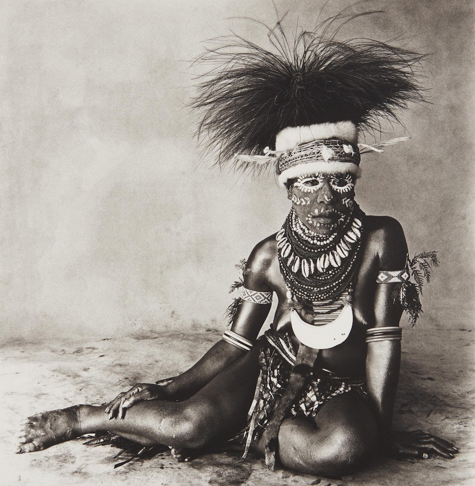 Sitting Enga New Guinea Woman by Irving Penn