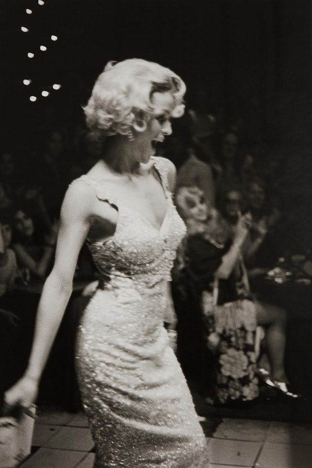 Lola modeling at the Other Side, Boston by Nan Goldin