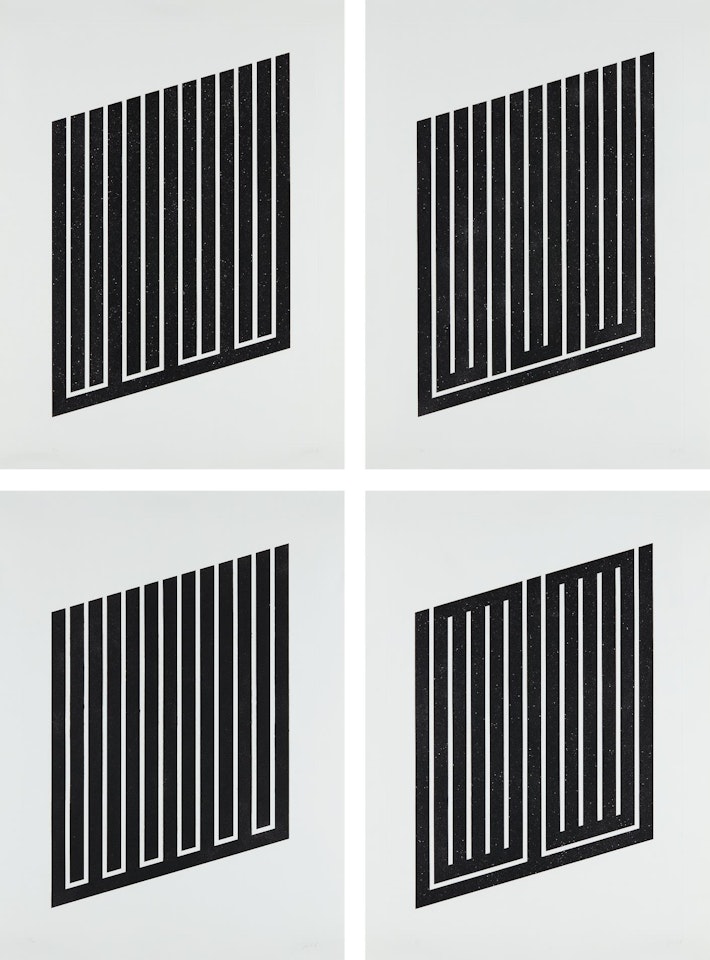 Untitled: four plates by Donald Judd