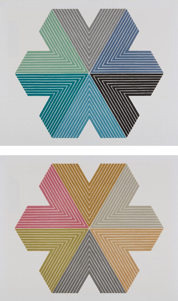 Star of Persia I; and II by Frank Stella