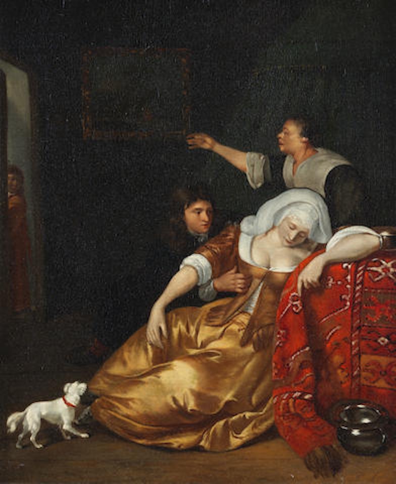 The doctor's visit by Dutch School