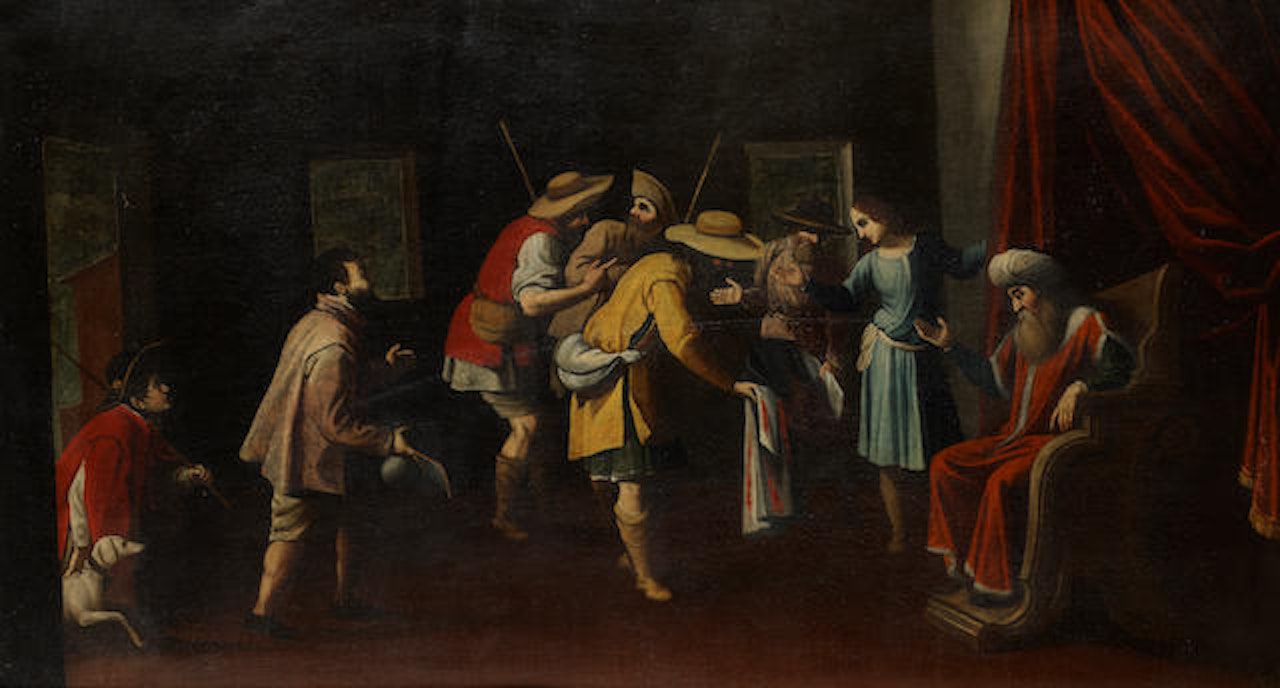 Joseph interpreting the Pharaoh's dreams by Italian School