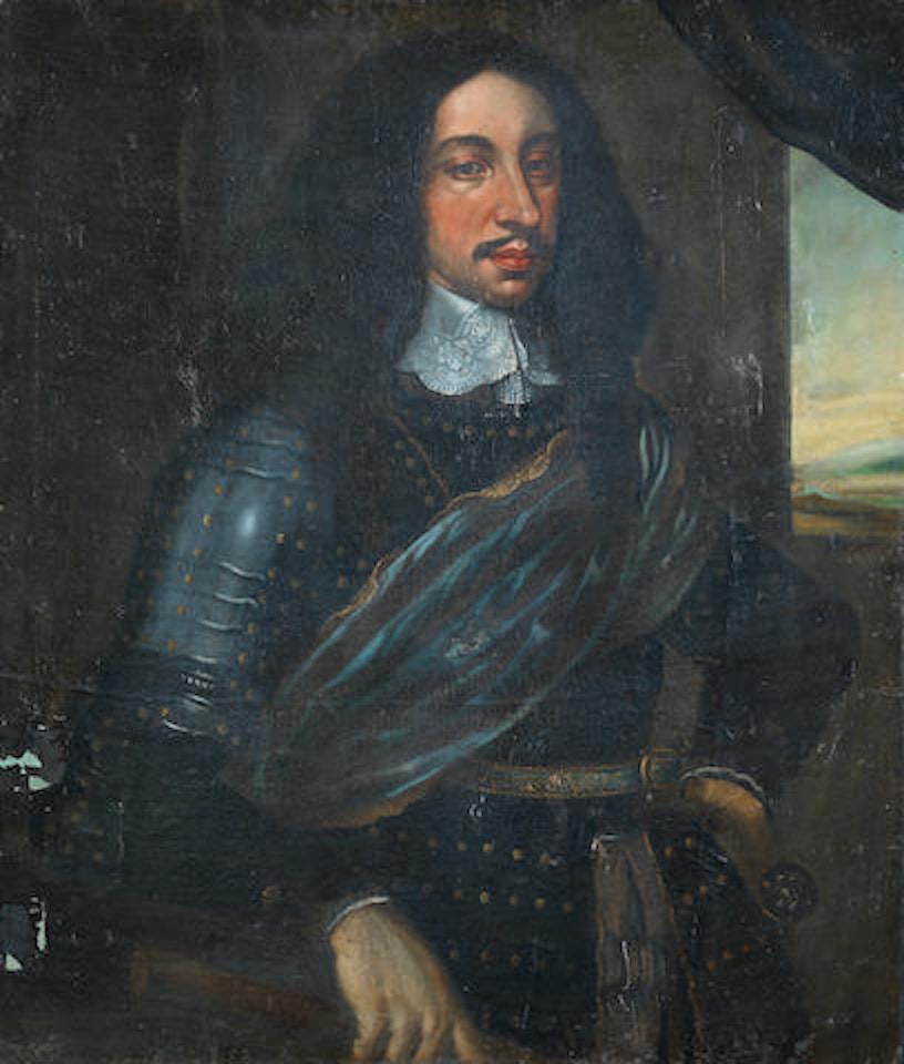 Portrait of a gentleman, three-quarter-length by Roman School