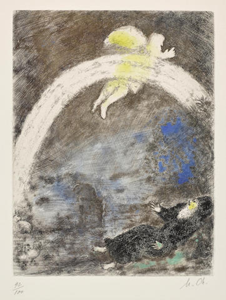 L'arc en ciel, pl. 4, from La Bible by Marc Chagall