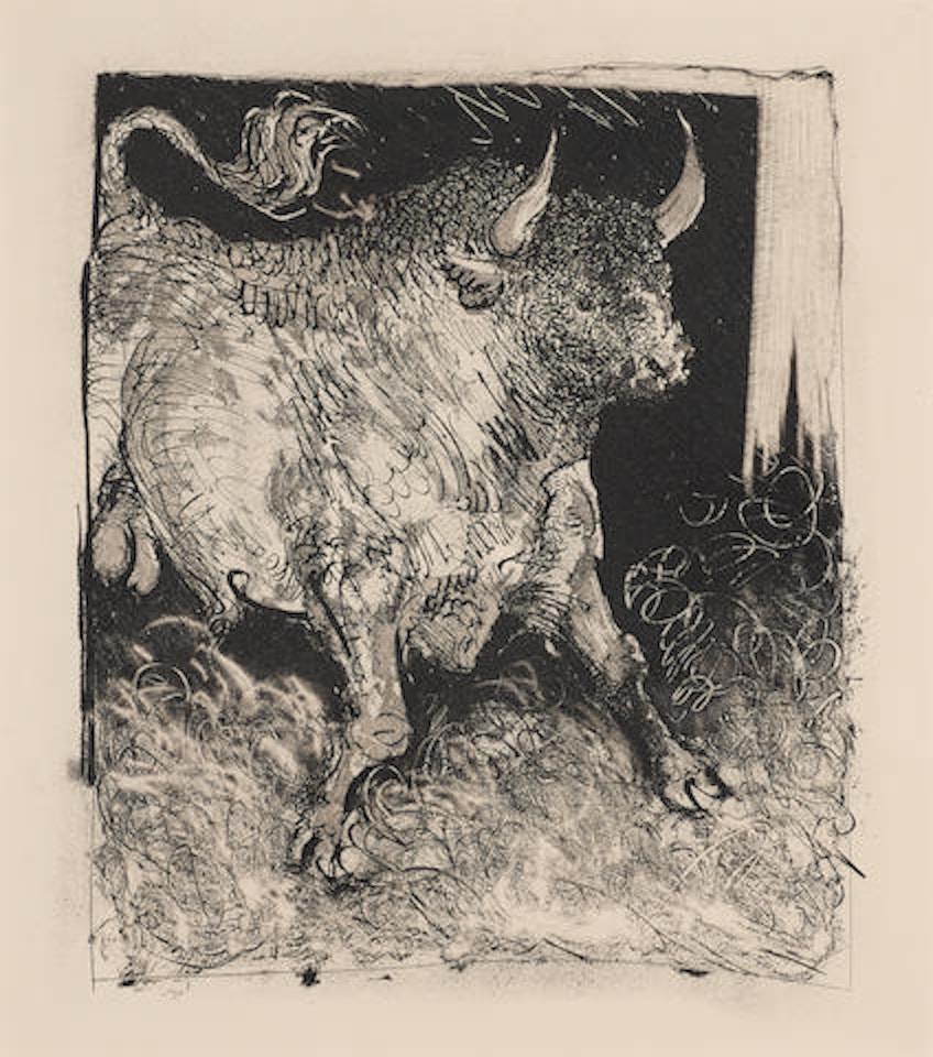 Le Taureau, pl. 4, from Histoire Naturelle by Pablo Picasso