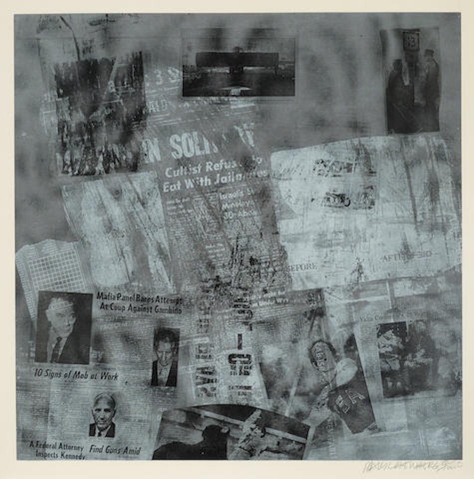 Two Plates, from Surface Series from Currents by Robert Rauschenberg