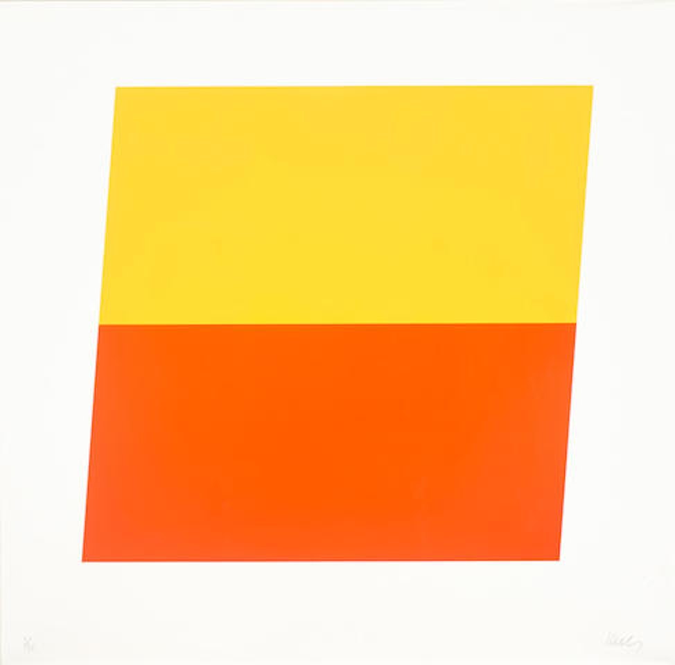 Yellow/Red-Orange by Ellsworth Kelly