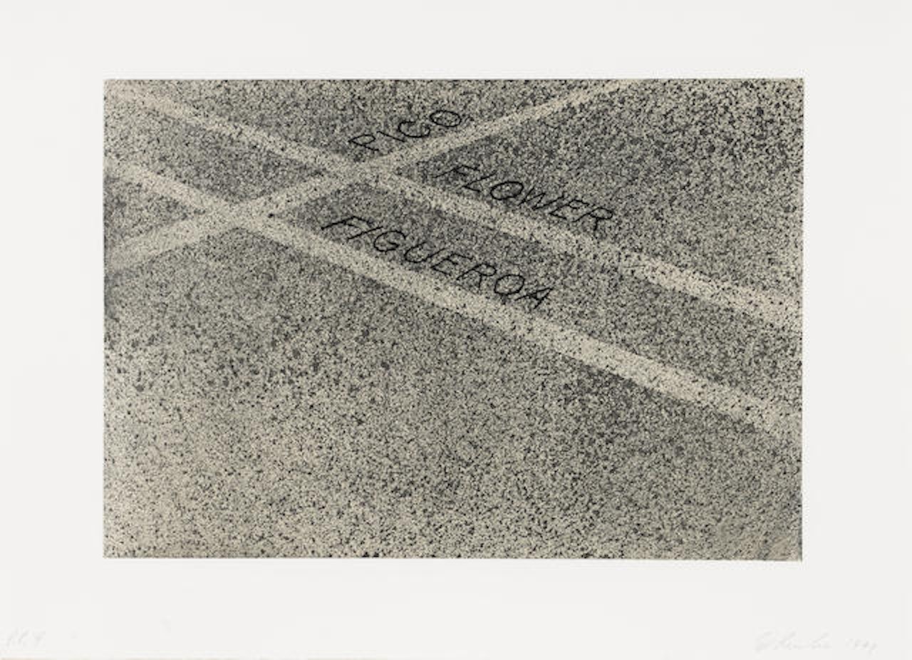 Pico, Flower, Figueroa, from The MoCA Portfolio by Ed Ruscha