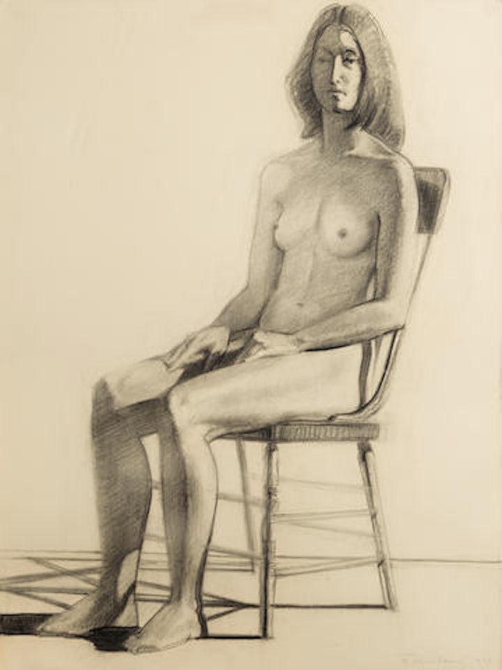 Nude in Old Chair by Wayne Thiebaud