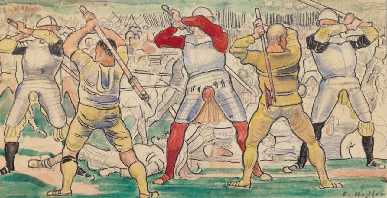 Schlacht bei Näfels by Ferdinand Hodler