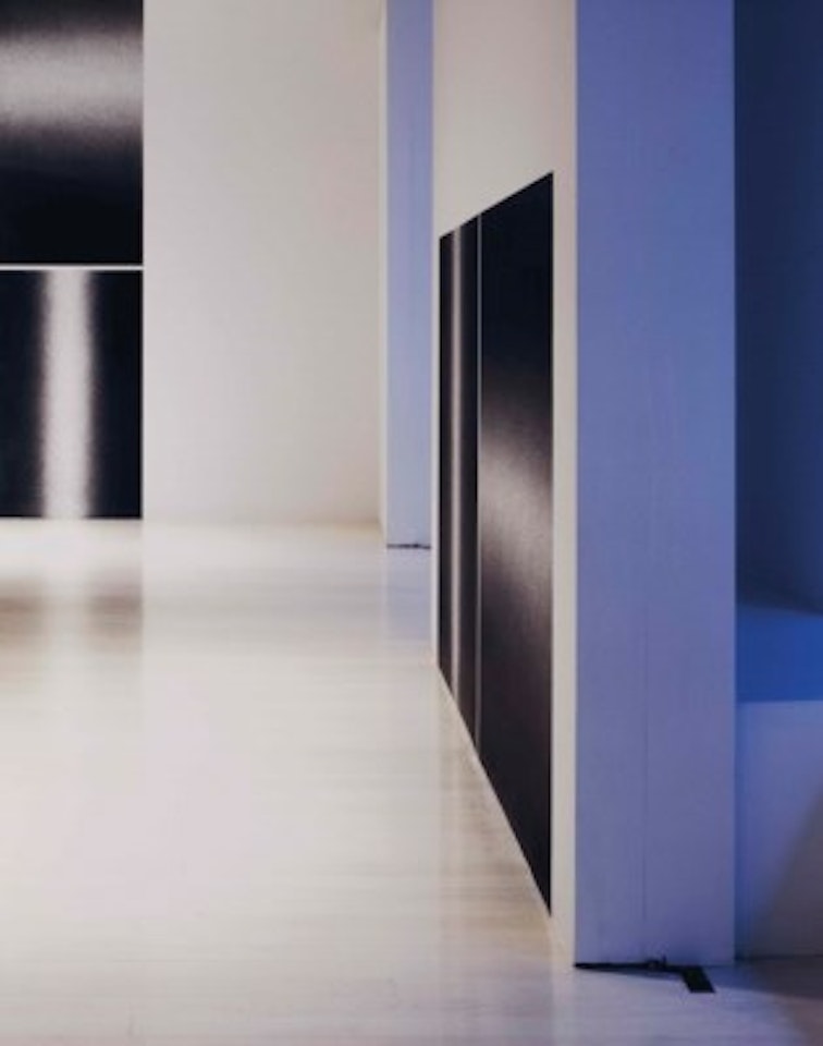 Black and white and blue by Louise Lawler