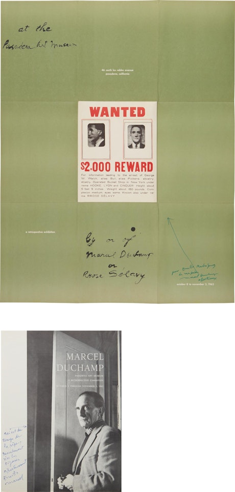 A Poster Within a Poster; and Cover for "Marcel Duchamp: A Retrospective Exhibition" by Marcel Duchamp