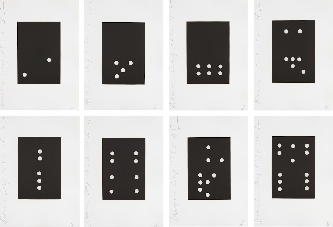 Dominoes by Donald Sultan