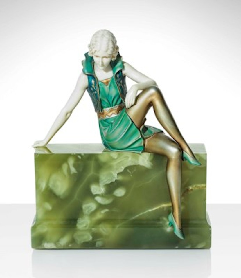 GIRL ON A WALL' by Ferdinand Preiss