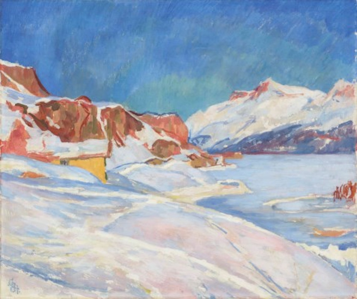 Winterlandschaft bei Capolago by Giovanni Giacometti