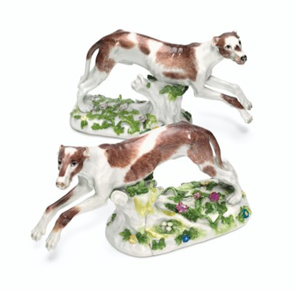 MODELS OF GREYHOUNDS by Johann Joachim Kändler