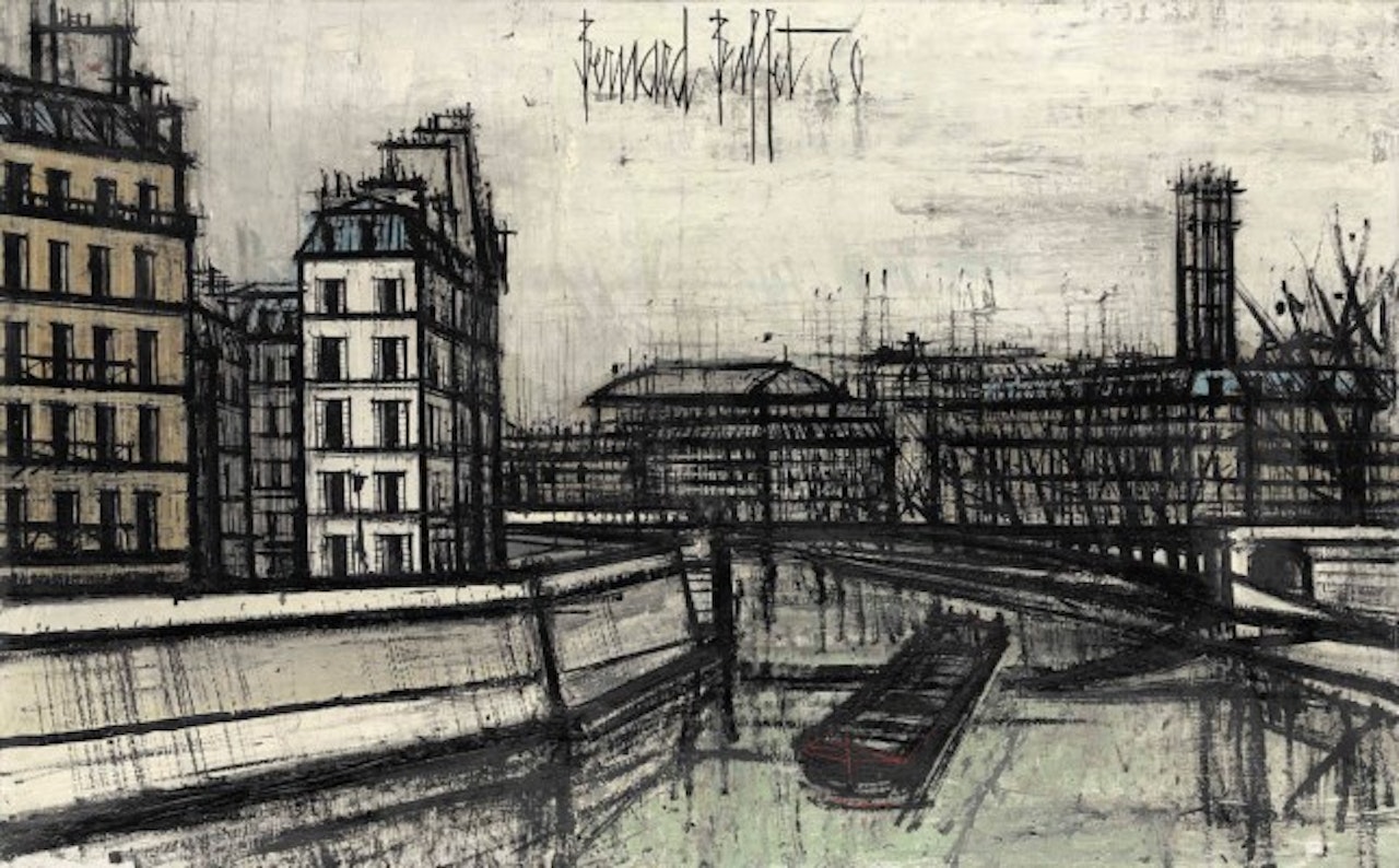 La Seine et la Tour Saint-Jacques by Bernard Buffet