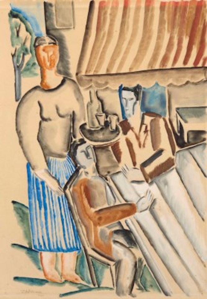 La terrasse by Ossip Zadkine