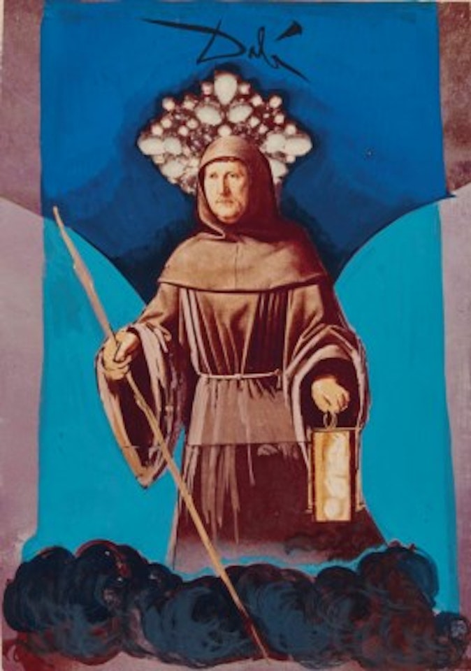 VIIII (9), L'Hermite, signe astrologique de Neptune, arcane majeur, projet pour le jeu de carte "Le Tarot Universel de Salvador Dalí" by Salvador Dali