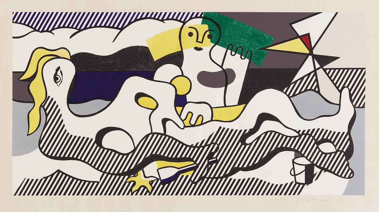 At the Beach, from Surrealist series by Roy Lichtenstein