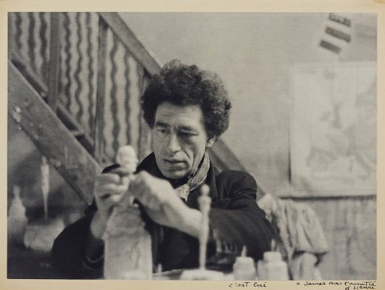 Portrait d' Alberto Giacometti by Henri Cartier-Bresson