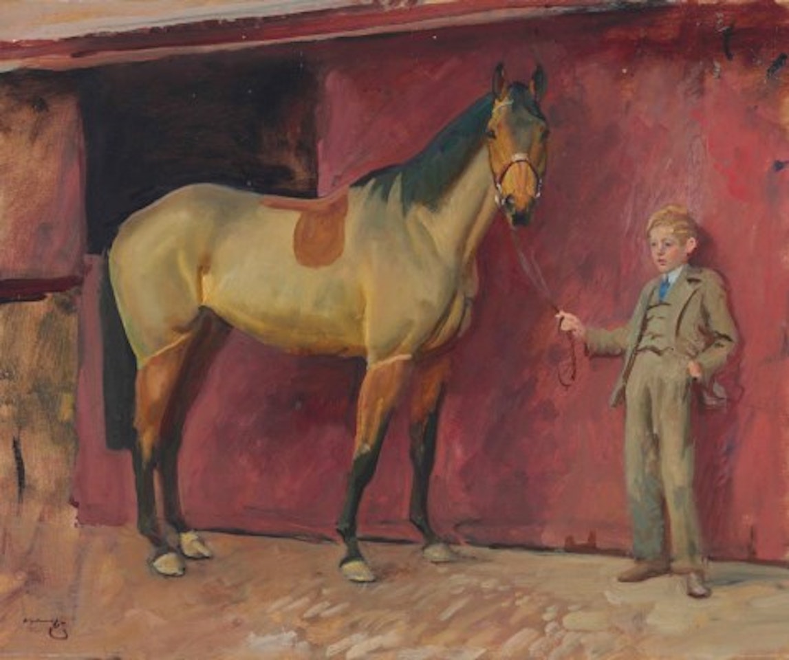 My Horse 'Anarchist' by Alfred James Munnings