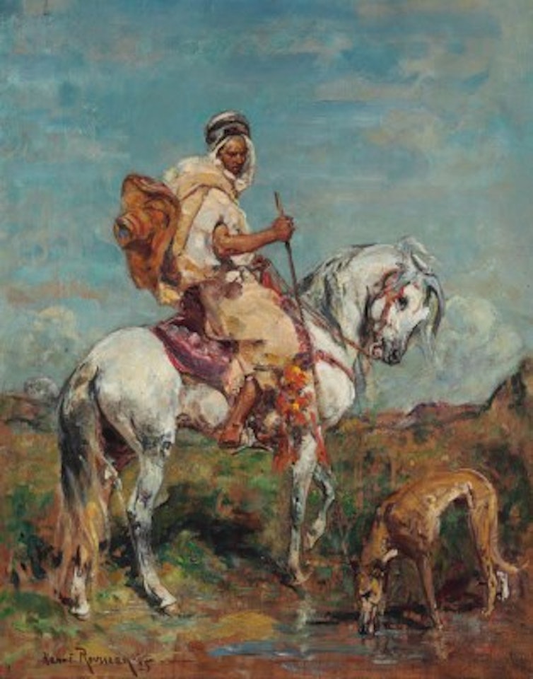 Le Levrier assoiffé by Henri Émilien Rousseau