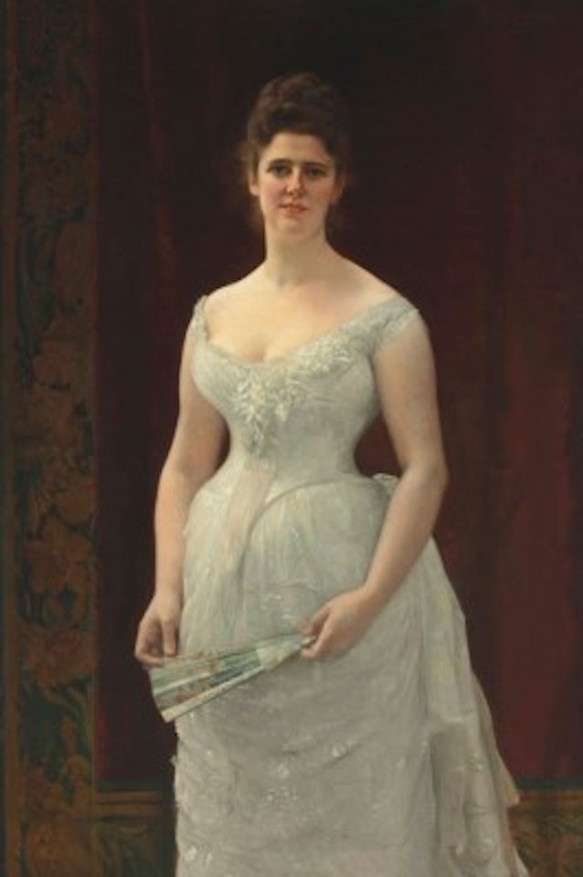 Portrait of a Lady in a White Dress by Alexandre Cabanel