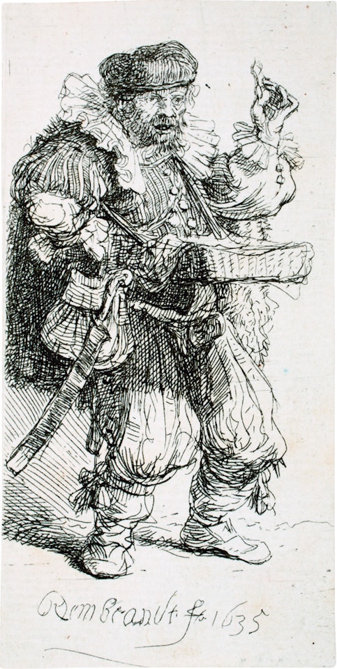 The Quacksalver by Attributed to Rembrandt Harmensz van Rijn