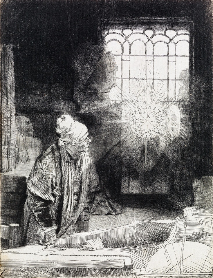Faust by Attributed to Rembrandt Harmensz van Rijn