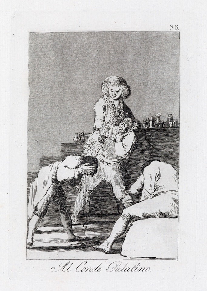 Al Conde Palatino by Francisco José de Goya
