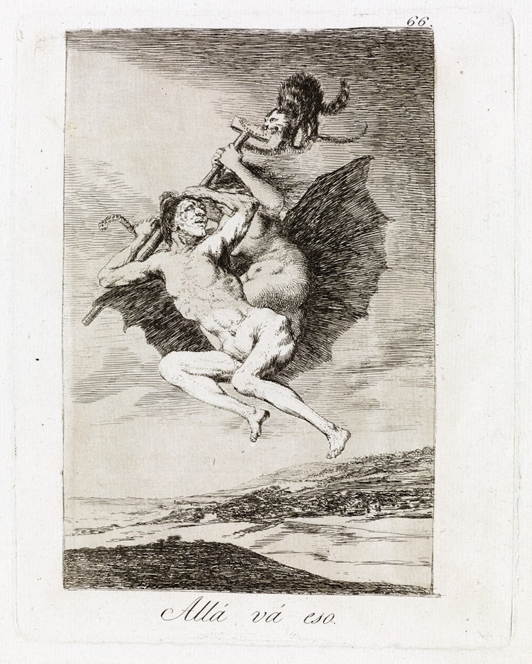Allá Vá Eso by Francisco José de Goya