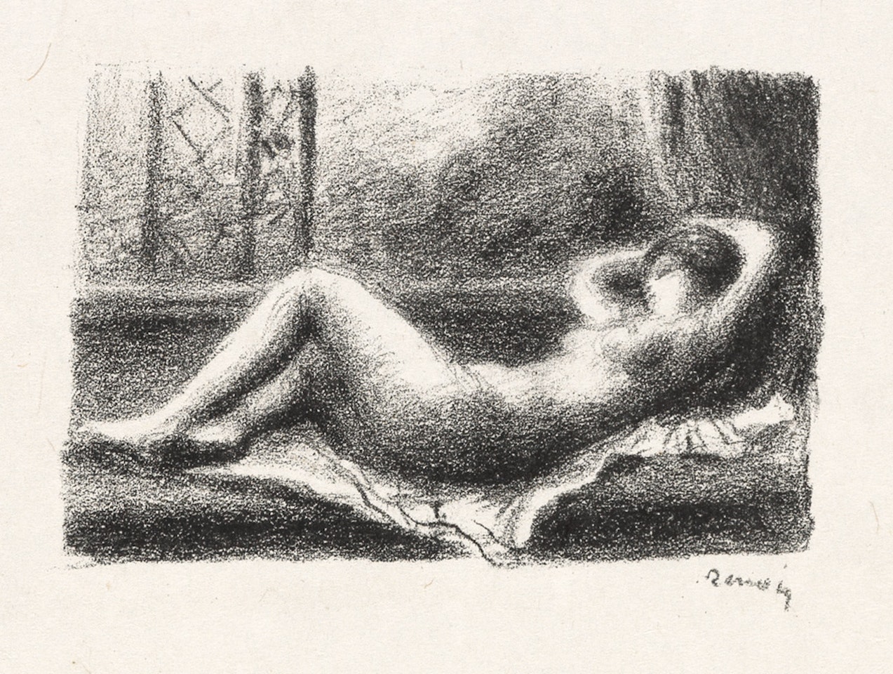 Odalisque by Pierre-Auguste Renoir